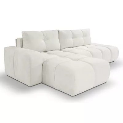 Rozkládací sedačka s úložným prostorem TRURO 1 - krémová 1, levý roh