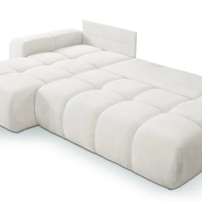 Rozkládací sedačka s úložným prostorem TRURO 1 - krémová 1, levý roh