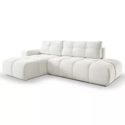 Rozkládací sedačka s úložným prostorem TRURO 1 - krémová 1, levý roh