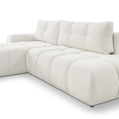 Rozkládací sedačka s úložným prostorem TRURO 1 - krémová 1, levý roh