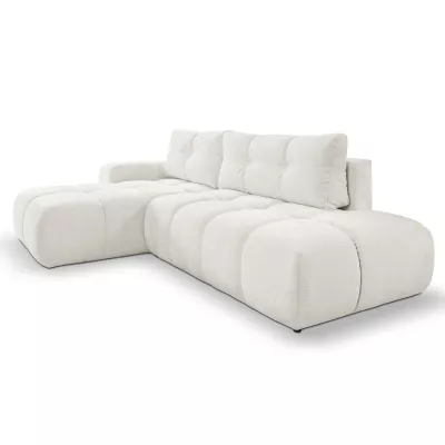 Rozkládací sedačka s úložným prostorem TRURO 1 - krémová 1, levý roh