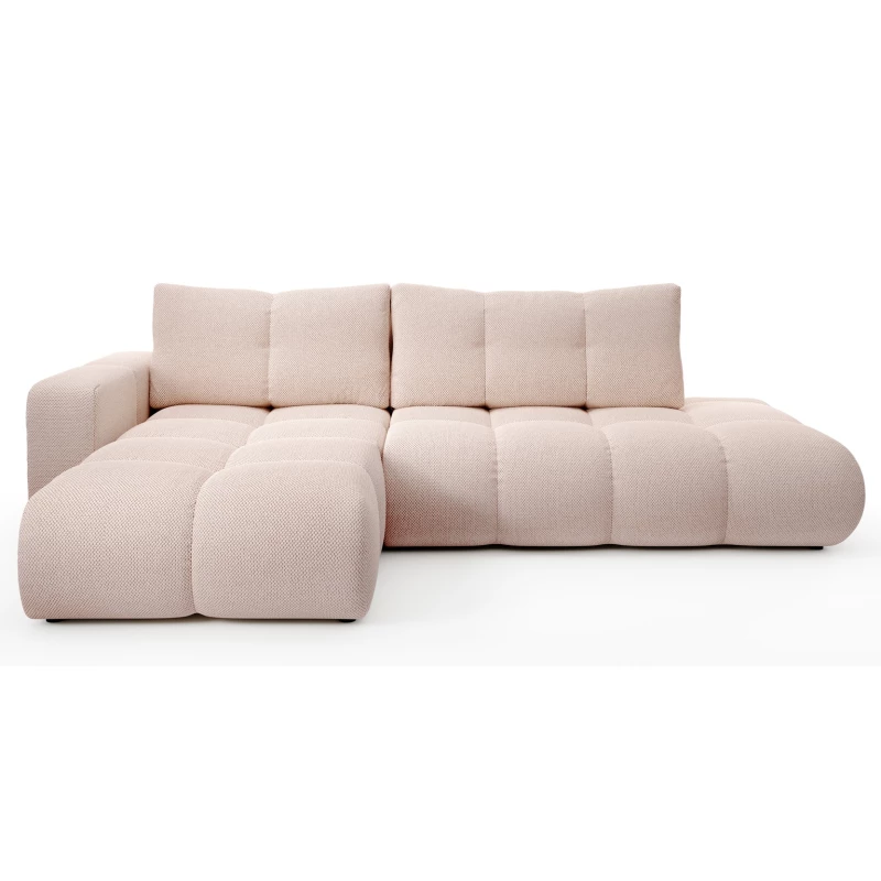 Rozkládací sedačka s úložným prostorem TRURO 1 - meruňková, levý roh