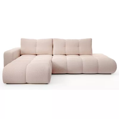 Rozkládací sedačka s úložným prostorem TRURO 1 - meruňková, levý roh