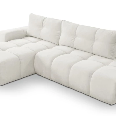 Rozkládací sedačka s úložným prostorem TRURO 1 - krémová 1, levý roh