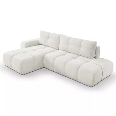 Rozkládací sedačka s úložným prostorem TRURO 1 - krémová 1, levý roh