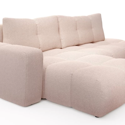 Rozkládací sedačka s úložným prostorem TRURO 1 - meruňková, levý roh