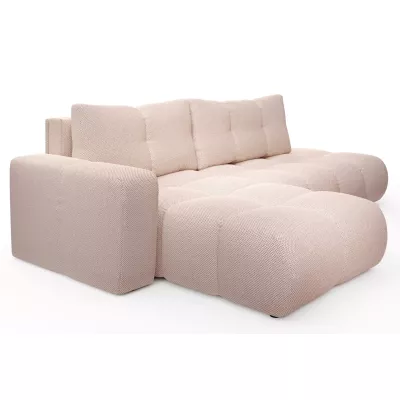 Rozkládací sedačka s úložným prostorem TRURO 1 - meruňková, levý roh