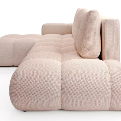 Rozkládací sedačka s úložným prostorem TRURO 1 - meruňková, levý roh