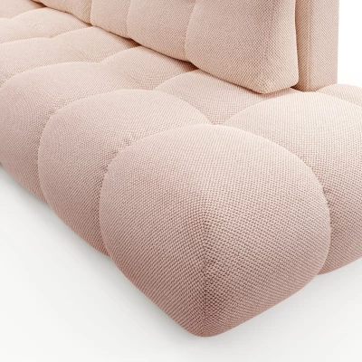 Rozkládací sedačka s úložným prostorem TRURO 1 - meruňková, levý roh