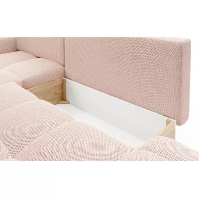 Rozkládací sedačka s úložným prostorem TRURO 1 - meruňková, levý roh