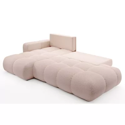 Rozkládací sedačka s úložným prostorem TRURO 1 - meruňková, levý roh