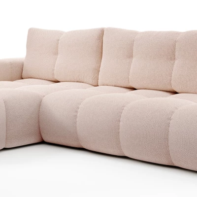 Rozkládací sedačka s úložným prostorem TRURO 1 - meruňková, levý roh