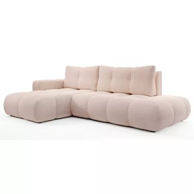 Rozkládací sedačka s úložným prostorem TRURO 1 - meruňková, levý roh