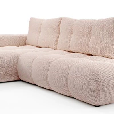 Rozkládací sedačka s úložným prostorem TRURO 1 - meruňková, levý roh