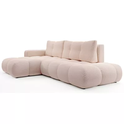 Rozkládací sedačka s úložným prostorem TRURO 1 - meruňková, levý roh