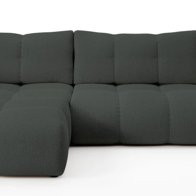 Rozkládací sedačka s úložným prostorem TRURO 1 - grafitová, levý roh