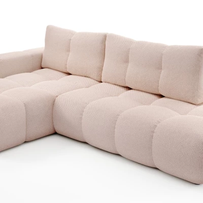 Rozkládací sedačka s úložným prostorem TRURO 1 - meruňková, levý roh