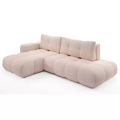 Rozkládací sedačka s úložným prostorem TRURO 1 - meruňková, levý roh