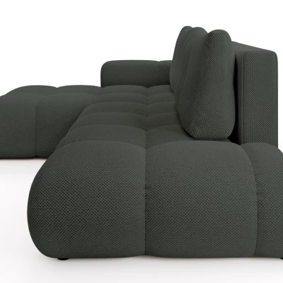 Rozkládací sedačka s úložným prostorem TRURO 1 - grafitová, levý roh