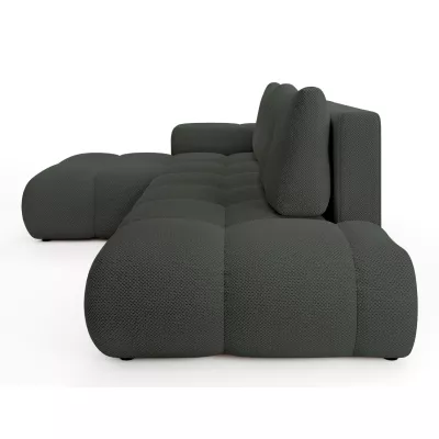 Rozkládací sedačka s úložným prostorem TRURO 1 - grafitová, levý roh