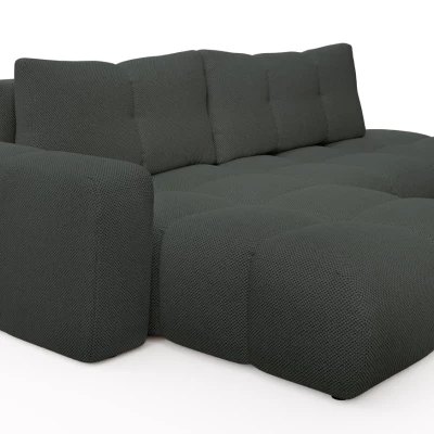 Rozkládací sedačka s úložným prostorem TRURO 1 - grafitová, levý roh