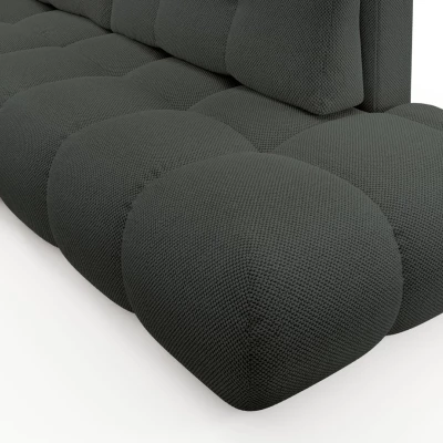 Rozkládací sedačka s úložným prostorem TRURO 1 - grafitová, levý roh