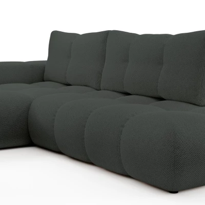 Rozkládací sedačka s úložným prostorem TRURO 1 - grafitová, levý roh