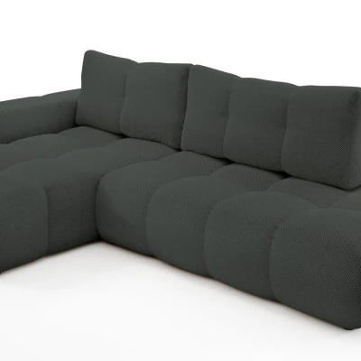 Rozkládací sedačka s úložným prostorem TRURO 1 - grafitová, levý roh