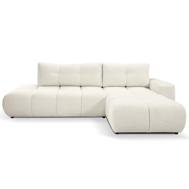 Rozkládací sedačka s úložným prostorem TRURO 1 - krémová 2, pravý roh