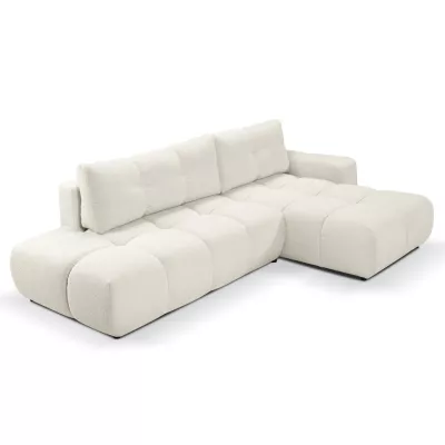 Rozkládací sedačka s úložným prostorem TRURO 1 - krémová 2, pravý roh