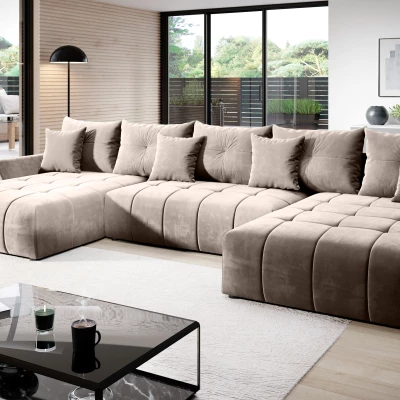 Rozkládací sedačka do U KASIA - béžová