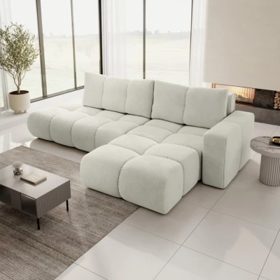 Rozkládací sedačka s úložným prostorem TRURO 1 - světlá béžová 2, pravý roh