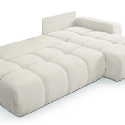 Rozkládací sedačka s úložným prostorem TRURO 1 - světlá béžová 2, pravý roh