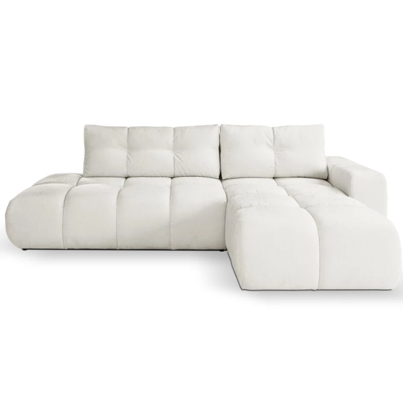 Rozkládací sedačka s úložným prostorem TRURO 1 - krémová 1, pravý roh