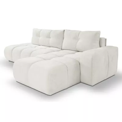 Rozkládací sedačka s úložným prostorem TRURO 1 - krémová 1, pravý roh