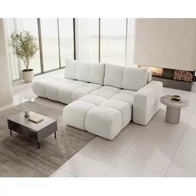 Rozkládací sedačka s úložným prostorem TRURO 1 - krémová 1, pravý roh