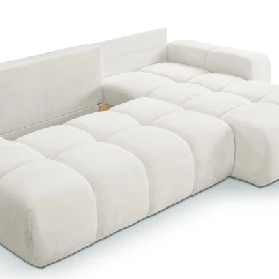 Rozkládací sedačka s úložným prostorem TRURO 1 - krémová 1, pravý roh