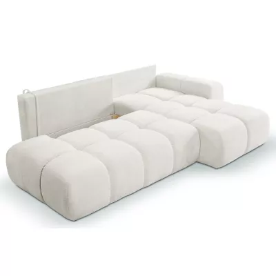 Rozkládací sedačka s úložným prostorem TRURO 1 - krémová 1, pravý roh