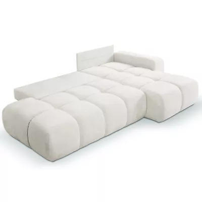 Rozkládací sedačka s úložným prostorem TRURO 1 - krémová 1, pravý roh