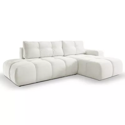 Rozkládací sedačka s úložným prostorem TRURO 1 - krémová 1, pravý roh