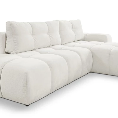 Rozkládací sedačka s úložným prostorem TRURO 1 - krémová 1, pravý roh