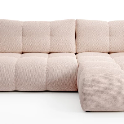 Rozkládací sedačka s úložným prostorem TRURO 1 - meruňková, pravý roh