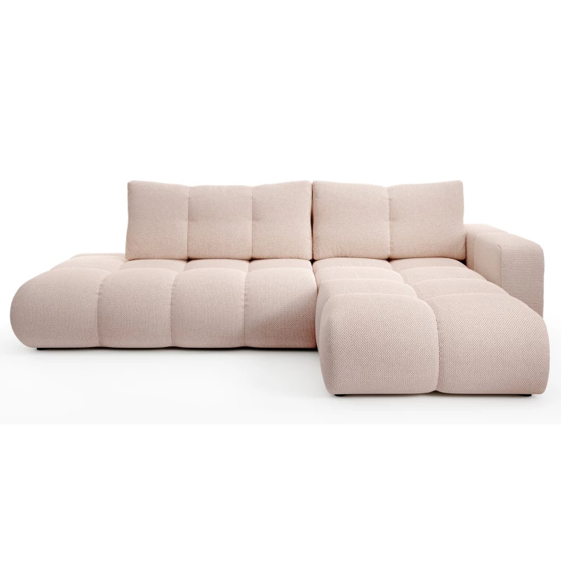 Rozkládací sedačka s úložným prostorem TRURO 1 - meruňková, pravý roh