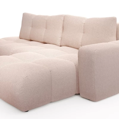 Rozkládací sedačka s úložným prostorem TRURO 1 - meruňková, pravý roh