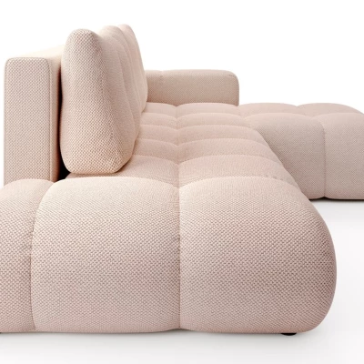 Rozkládací sedačka s úložným prostorem TRURO 1 - meruňková, pravý roh