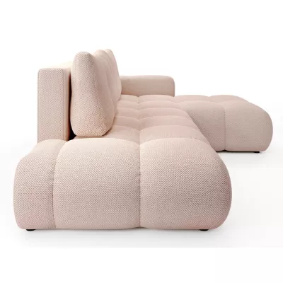 Rozkládací sedačka s úložným prostorem TRURO 1 - meruňková, pravý roh