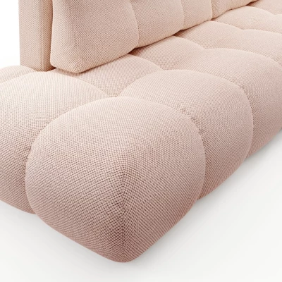 Rozkládací sedačka s úložným prostorem TRURO 1 - meruňková, pravý roh