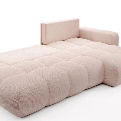 Rozkládací sedačka s úložným prostorem TRURO 1 - meruňková, pravý roh