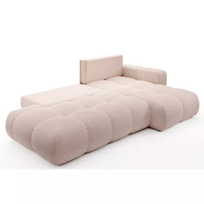 Rozkládací sedačka s úložným prostorem TRURO 1 - meruňková, pravý roh