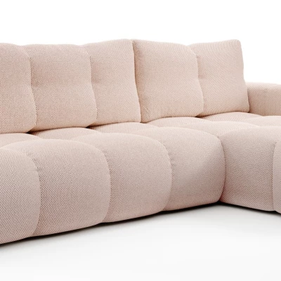 Rozkládací sedačka s úložným prostorem TRURO 1 - meruňková, pravý roh